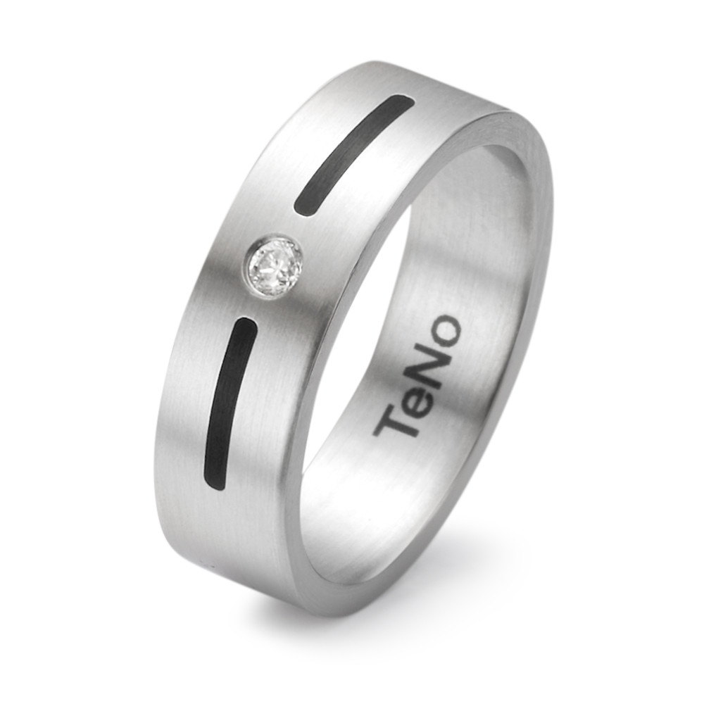 Fingerring TeNo Design Ring YuNis mit Keramikeinlage 064.0214.D24.XX