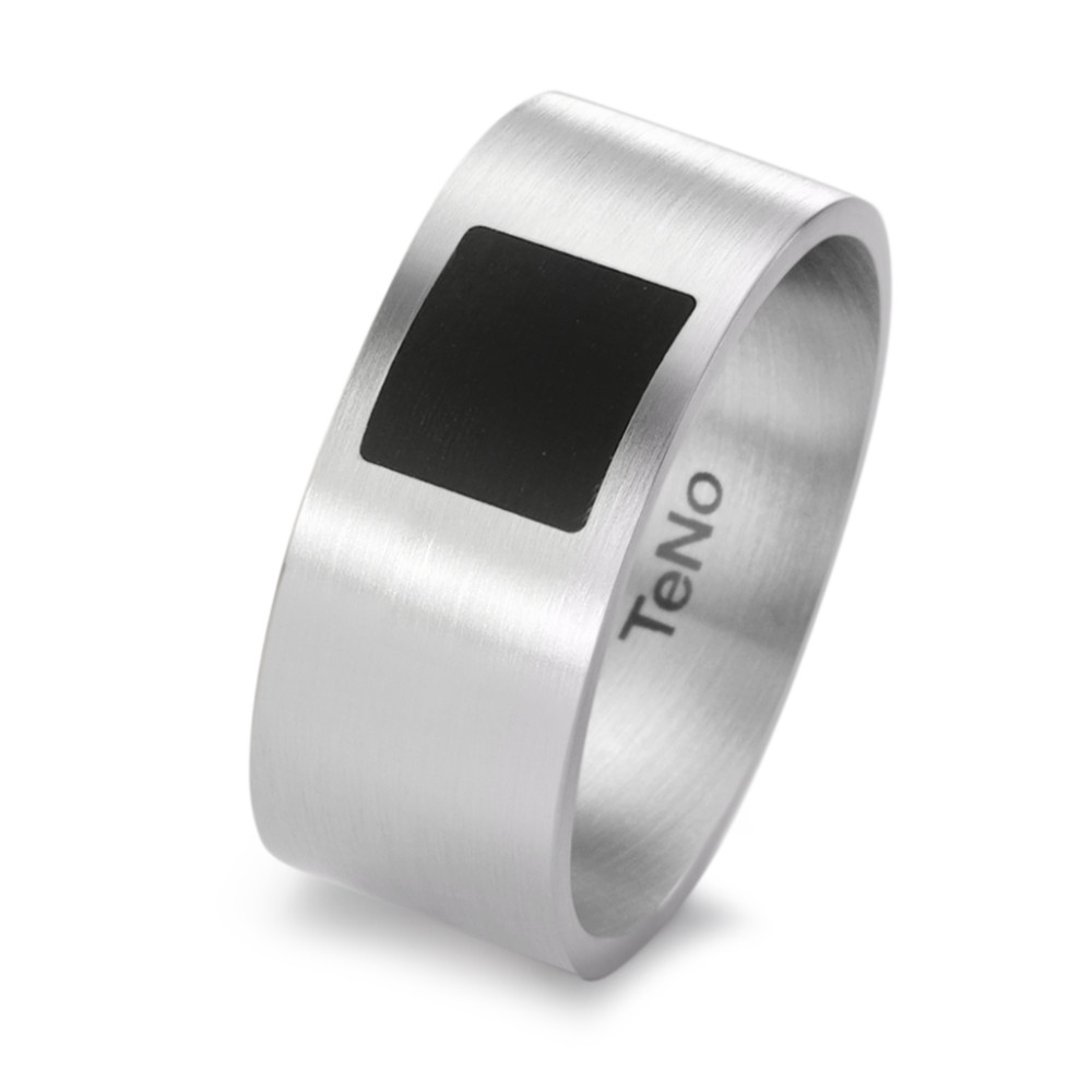 Fingerring TeNo Design Ring YuMa mit Keramik Quadrat Design 064.1000.D1.XX