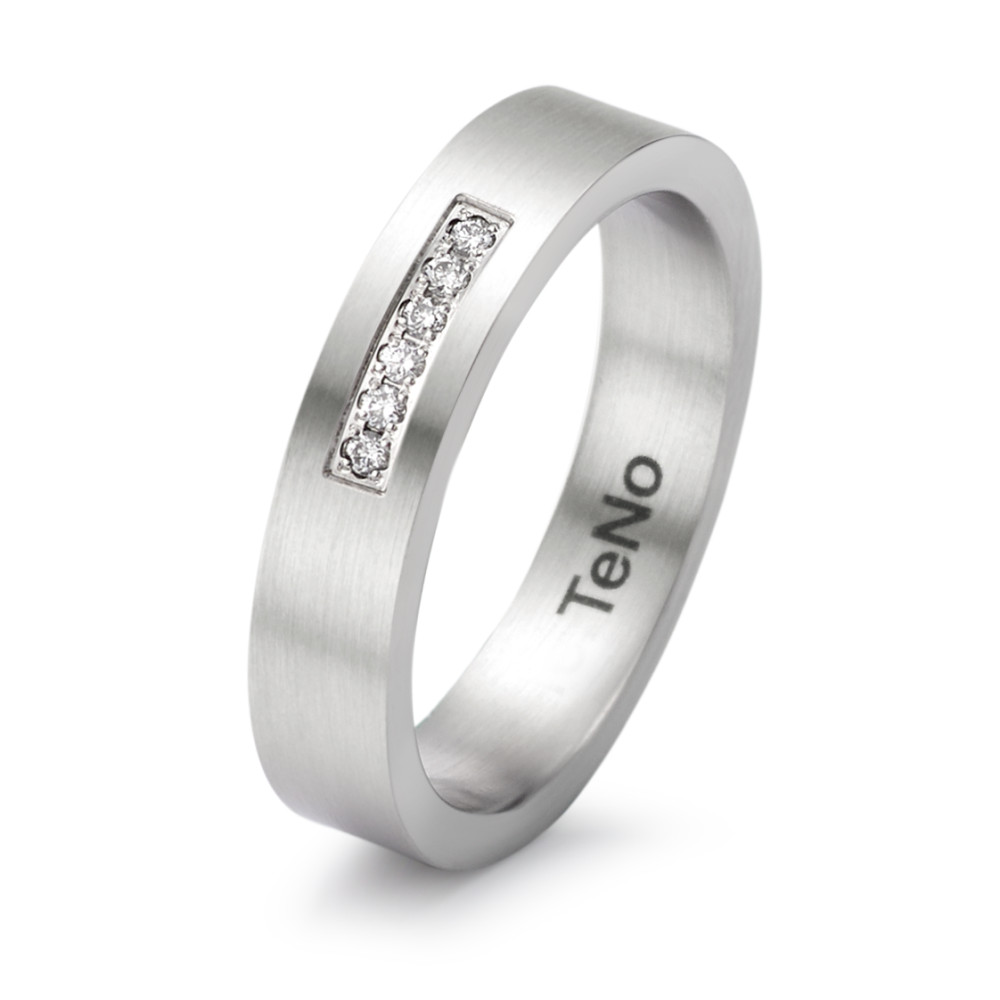 Fingerring TeNo Design Ring YuNis mit 6 BrillantenTW/si im Pavée 069.01P02.XX