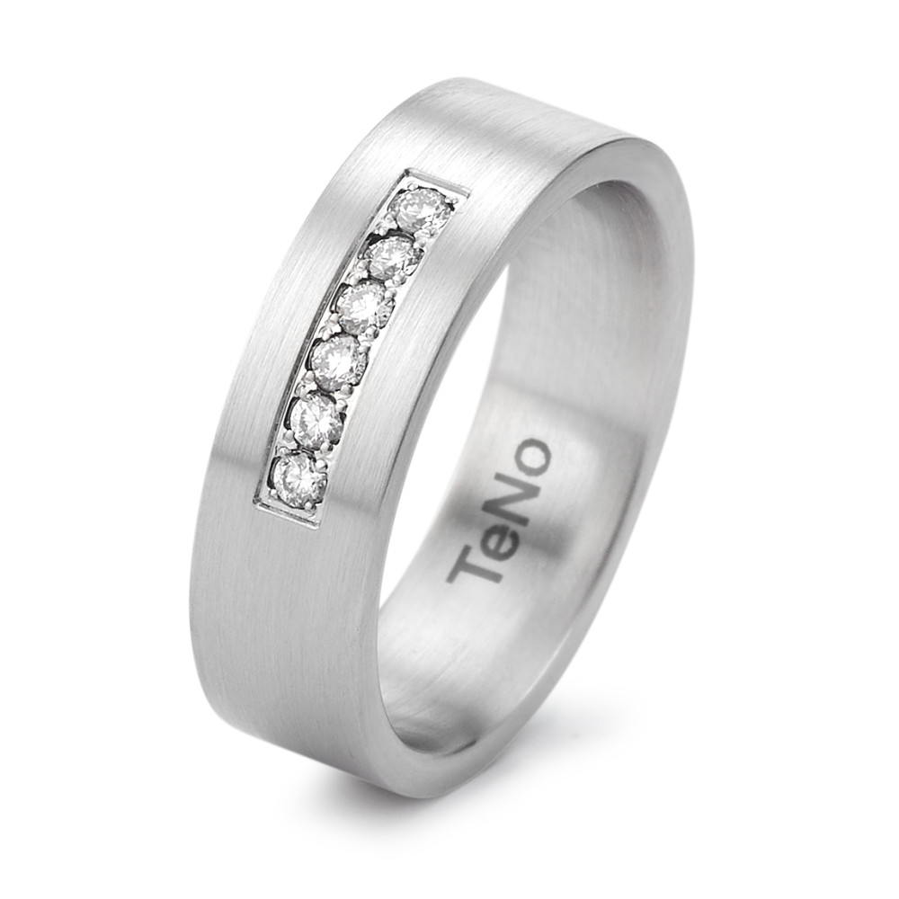 Fingerring TeNo Brillant Ring YuNis mit 6 BrillantenTW/si im Pavée 069.02P01.XX