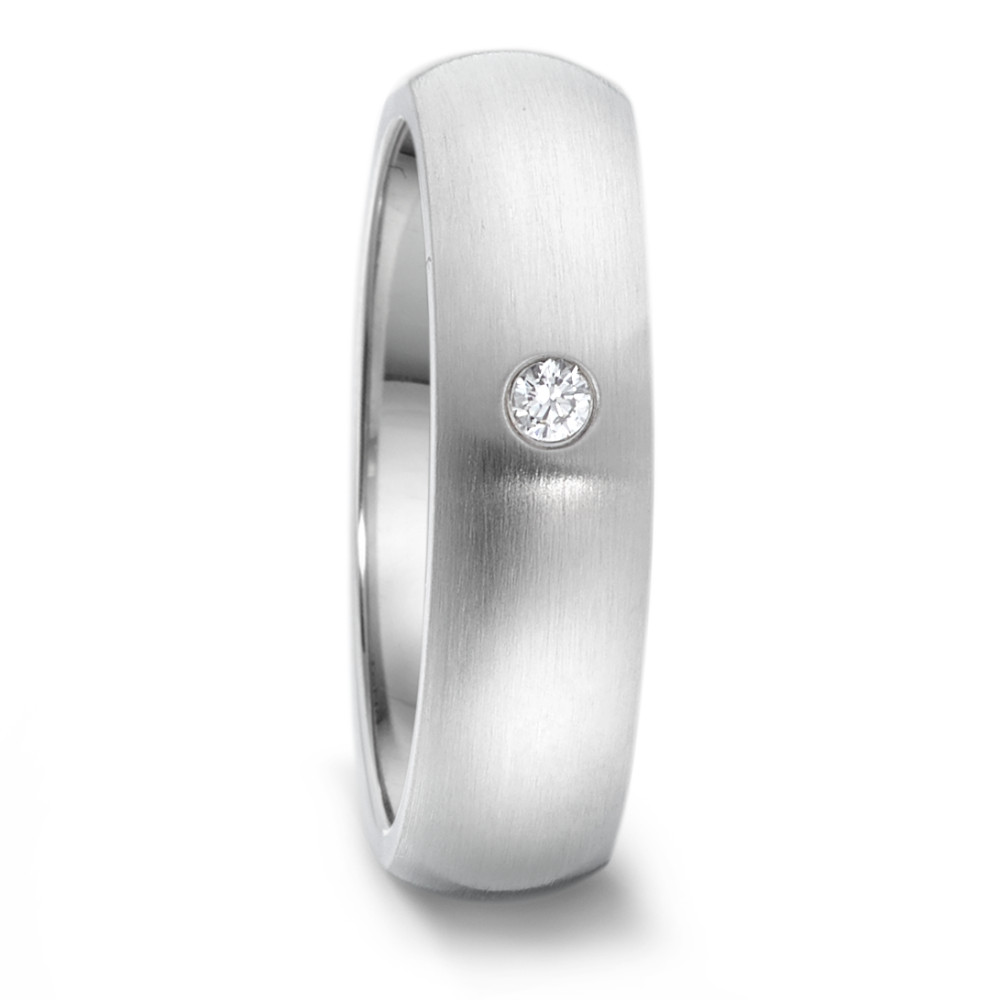 Partnerring TeNo Partnerring TaMoR Design Edelstahl und Brillant 0,04 Carat 069.2114.XX