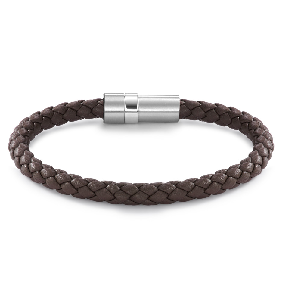 Armband Das perfekte Geschenk für den Mann in Ihrem Leben: ein Armband mit einem Durchmesser von 6,5 mm aus Edelstahl und Leder, mit einem Safe Lock, hergestellt in Deutschland. Zeigen Sie ihm mit diesem stilvollen, sicheren und langlebigen Accessoire, dass Sie ihn mögen. Jetzt einkaufen! 026.3300.21