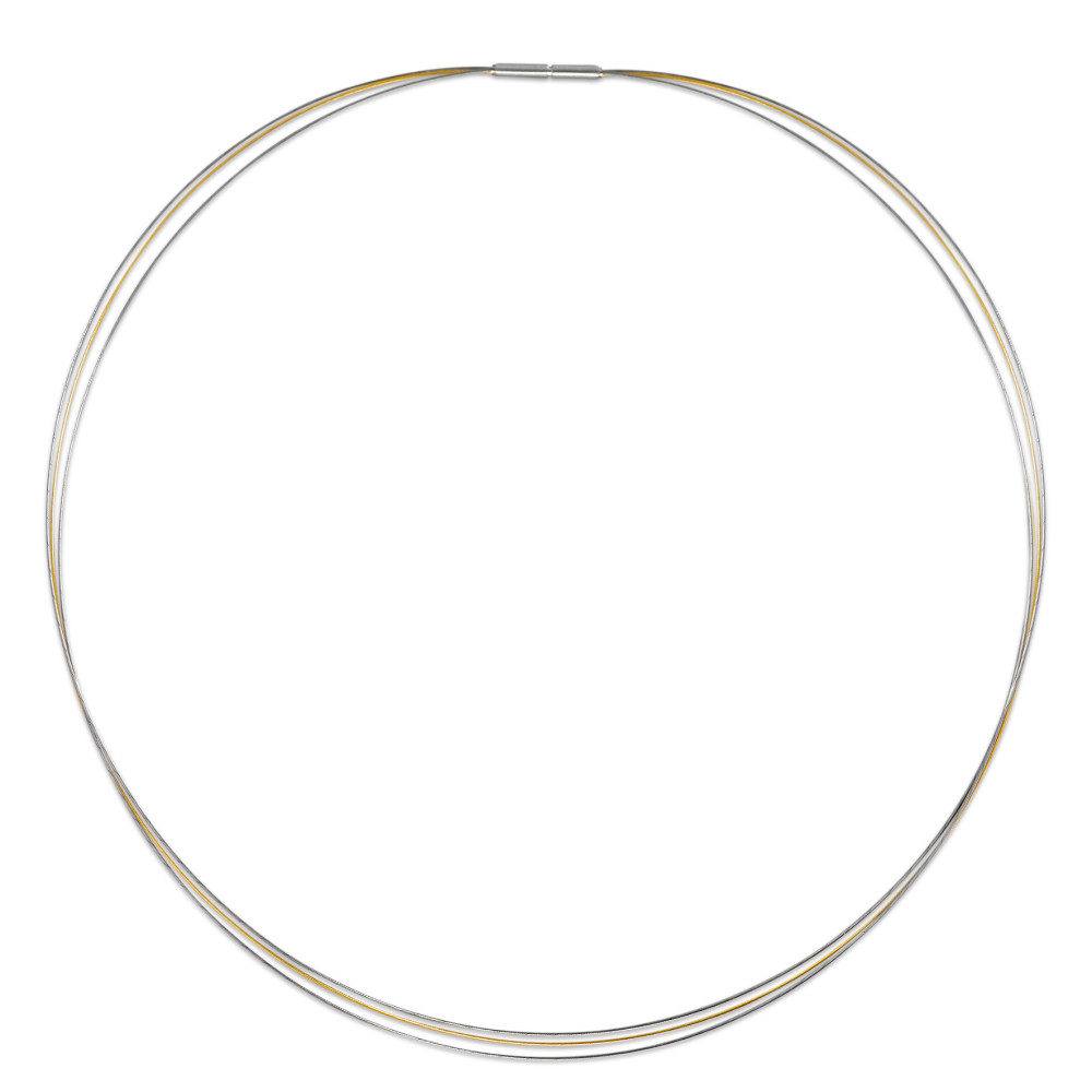 Collier Elegantes Damen-Collier aus hochwertigem Edelstahl, das durch sein schlichtes Design und die feine Doppelreihung besticht. Ideal für jeden Anlass, verleiht es jedem Outfit einen modernen und gleichzeitig zeitlosen Look. Robust, langlebig und angenehm zu tragen. SSE50/003pl-20-42