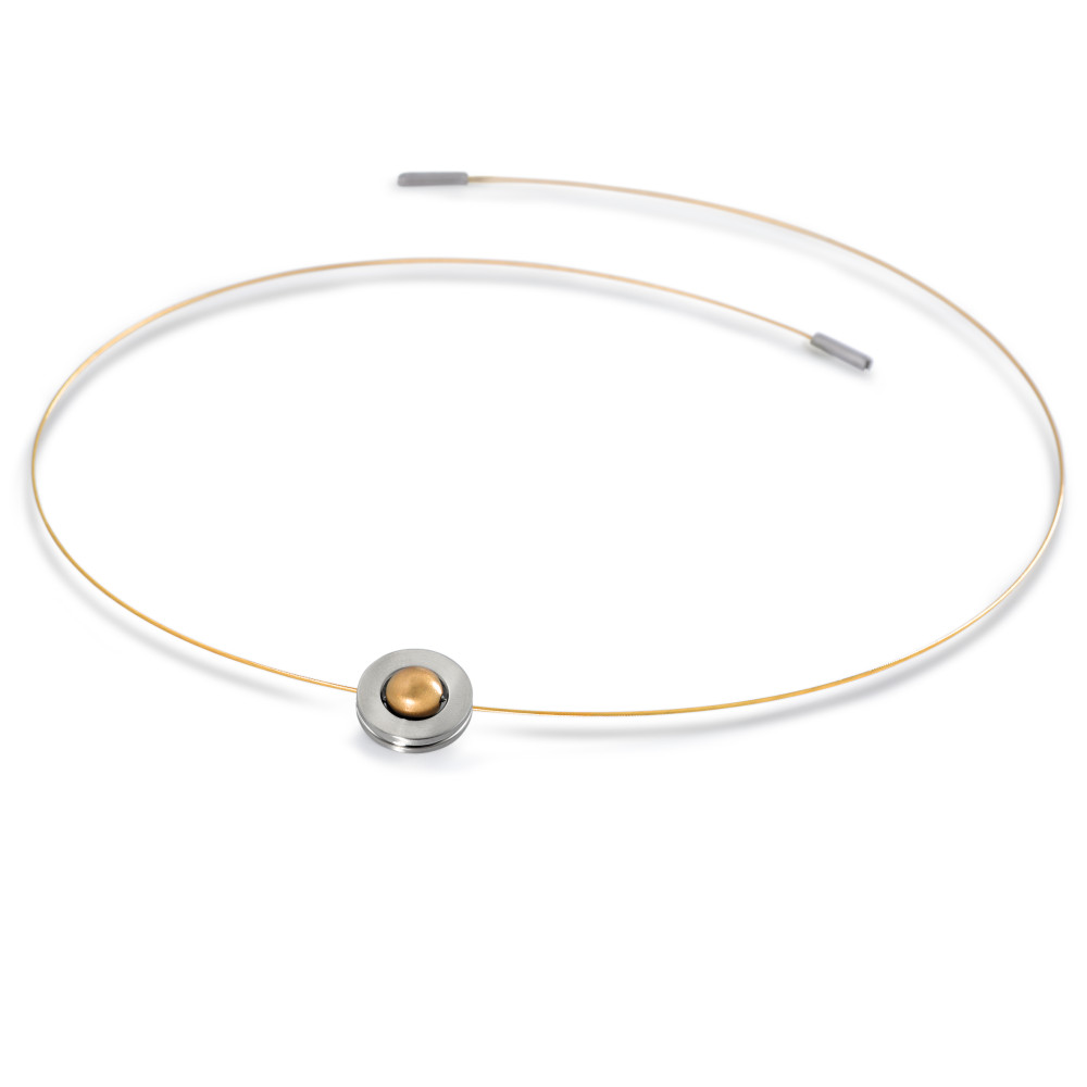 Collier TeNo Design Seilcollier Orbit bicolor gelb 011.5201.40