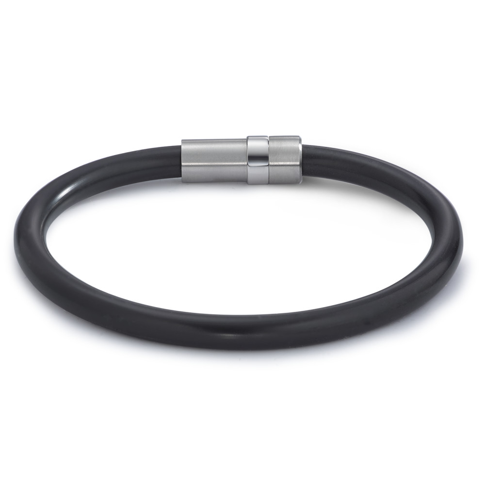 Armband TeNo Kautschukarmband DyKoN mit Safe Lock Edelstahlverschluss  025.0300.19