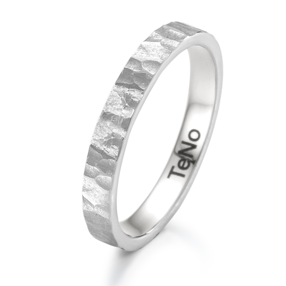 Fingerring TeNo Design Partner Ring TaMor aus Edelstahl mit Groove Struktur 069.1700.D86.XX