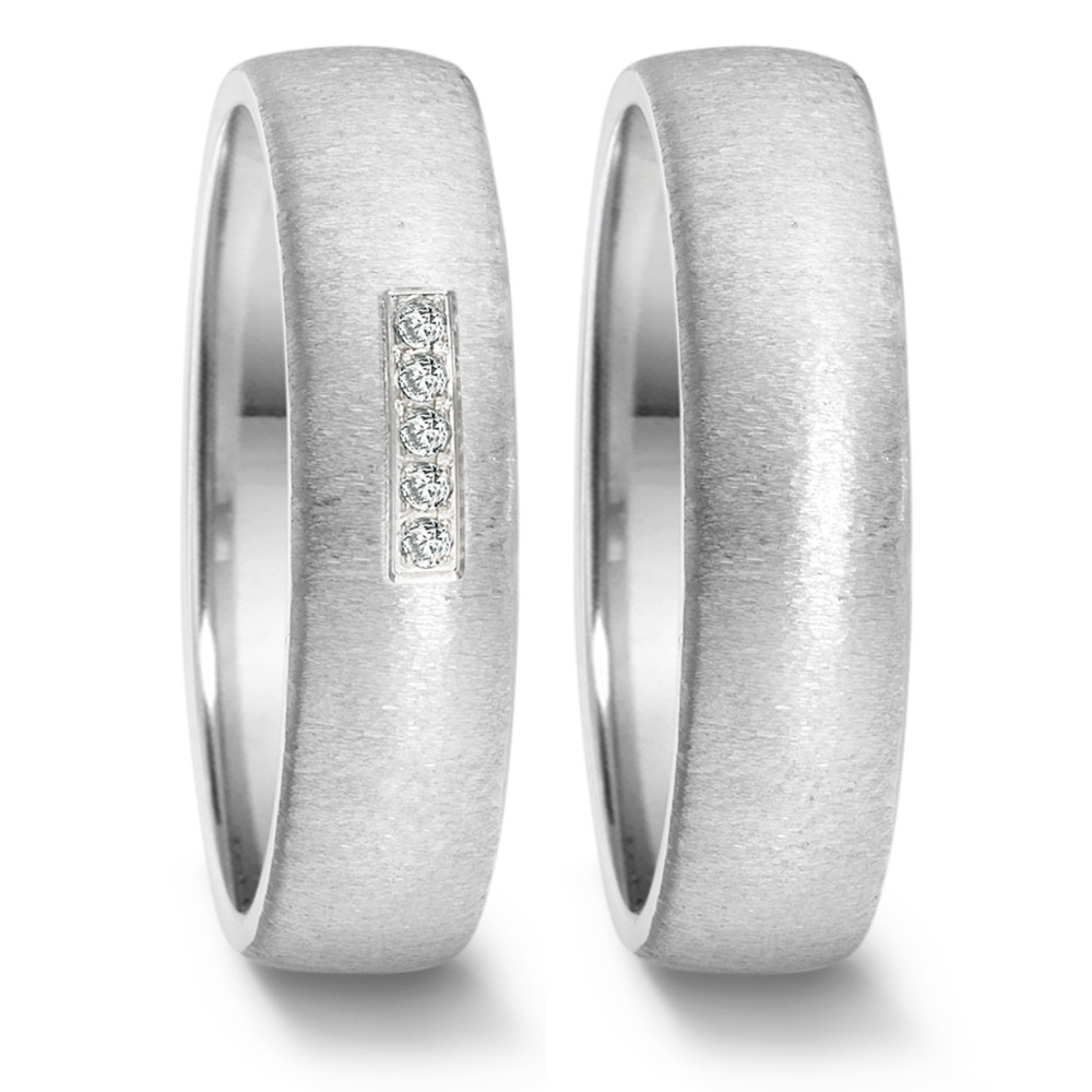 Partnerring (23) crash + 5x 0,008ct paveé  669.25P05.XX