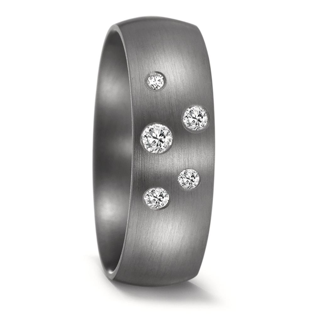 Partnerring Geschaffen für die Ewigkeit – stark, beständig und kostbar! Tantal ist ein äusserst selten vorkommendes, grafitgraues und extrem hartes Metall. Partner- und Trauringe aus Tantal sind ideal für alle Individualisten und kreative Paare, für die Platin und Gold einfach zu gewöhnlich sind. Die dunkleren Tantalringe lassen Diamanten und alle Goldtöne besonders schön strahlen. 59618/003/014/X000