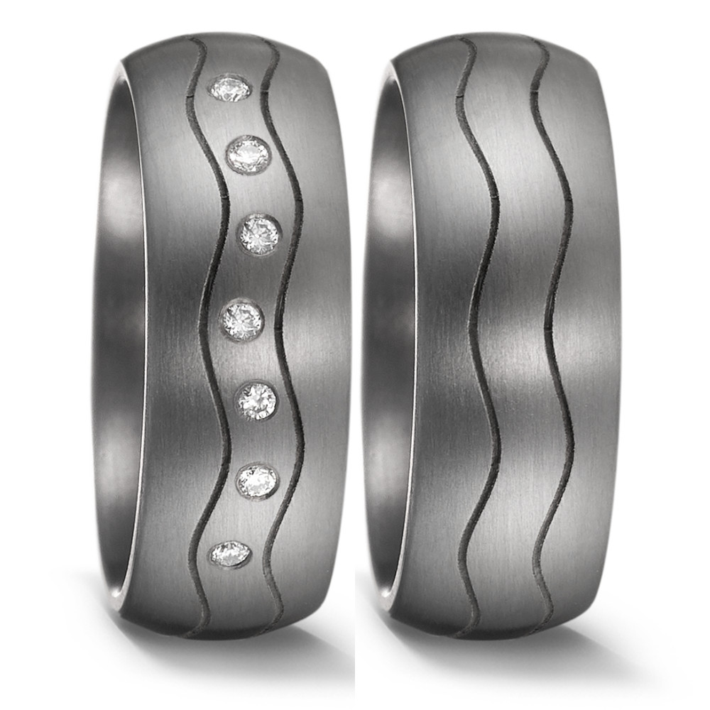 Partnerring Geschaffen für die Ewigkeit – stark, beständig und kostbar! Tantal ist ein äusserst selten vorkommendes, grafitgraues und extrem hartes Metall. Partner- und Trauringe aus Tantal sind ideal für alle Individualisten und kreative Paare, für die Platin und Gold einfach zu gewöhnlich sind. Die dunkleren Tantalringe lassen Diamanten und alle Goldtöne besonders schön strahlen. 