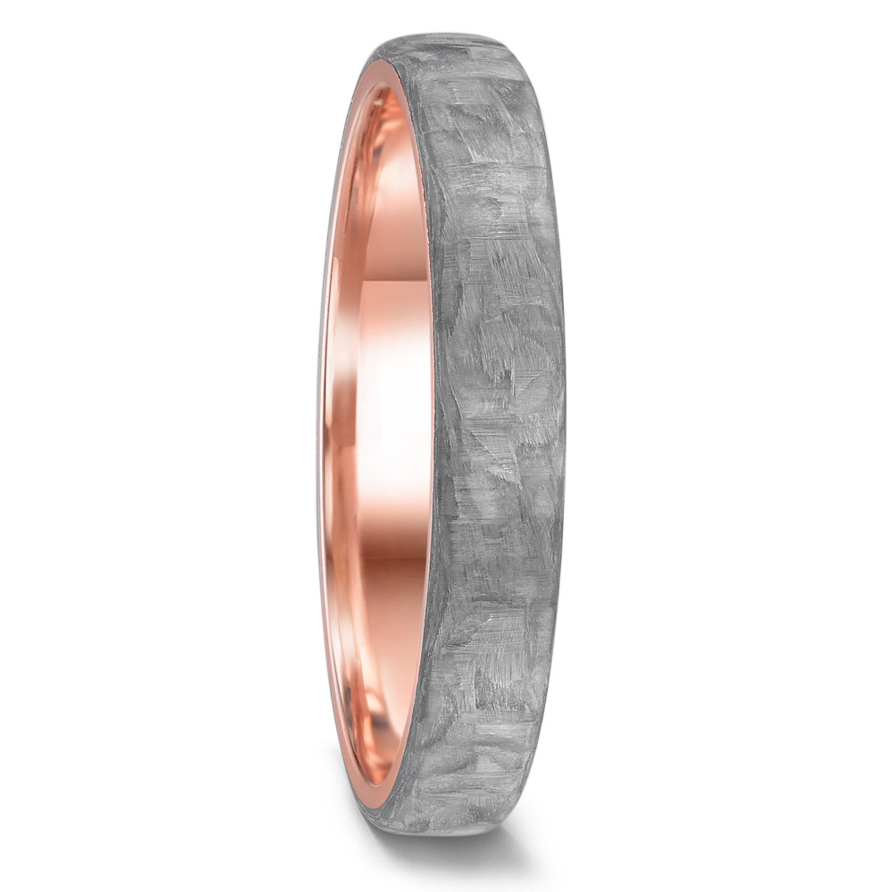 Partnerring TeNo Love Rings sind besonders ausgefallene Partnerringe und Trauringe. Durch das schlichte und zeitlose Design sind diese Manufaktur-Ringe für einen modernen Lifestyle wie geschaffen. Beim Modell ECSTATIC wird die massiv goldene Ringschiene mit dem elegantem Grey Carbon fest ummantelt. Zur Auswahl stehen fünf Ringbreiten in 3, 4, 5 und 6 mm sowie über 500 Diamant Varianten. 52659/001/000/N579