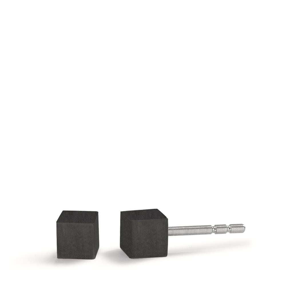 Ohrstecker Die Cube Carbon Ohrstecker von TeNo Design sind ultraleichte Accessoires aus reinem Carbon mit einer nachtschwarzen matten Optik. Sie bieten vielseitige Stylingmöglichkeiten und können sowohl einzeln getragen als auch ideal mit anderen Ohrsteckern in verschiedenen Farben, Formen und Materialien kombiniert werden. 