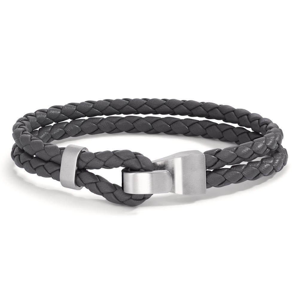 Armband Elegantes Herrenarmband aus geflochtenem Leder kombiniert mit robustem Edelstahlverschluss. Modernes Design für jeden Anlass. Hochwertig verarbeitet, bequem und langlebig. Ein zeitloser Begleiter, der Stil und Maskulinität perfekt verbindet. Ideal als Geschenk oder für den täglichen Look.