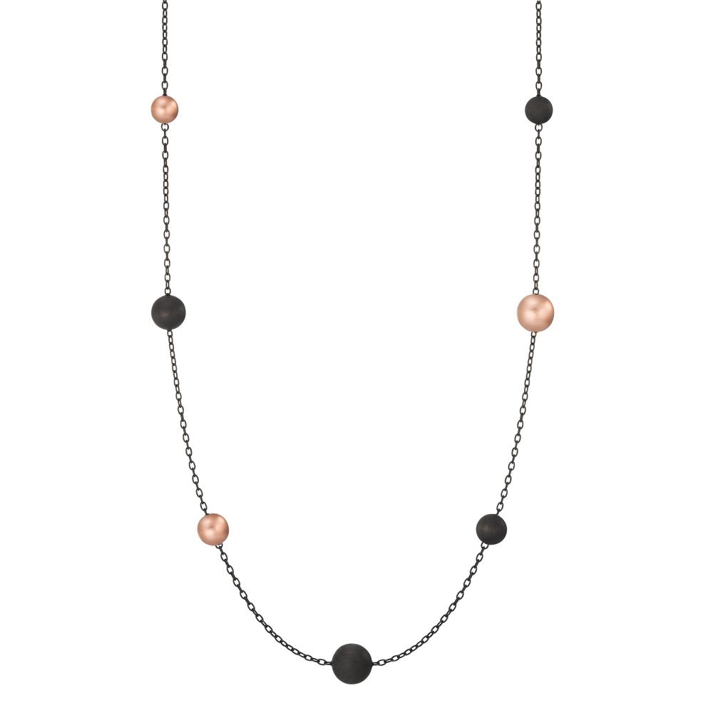 Collier Design-Schönheit: Die außergewöhnliche Halskette Nera zieht alle Blicke auf sich und ihre Trägerin. Diese TeNo Design Kette macht auf sich aufmerksam! Die elegante Statementkette aus schwarzem Edelstahl ist in verschiedenen Längen erhältlich und ermöglicht spannende Kombinationen. Die klassischen Kugeln im Mix & Match unterschiedlicher Materialien sind Inbegriff dieses zeitlos modernen Schmuckstücks. 