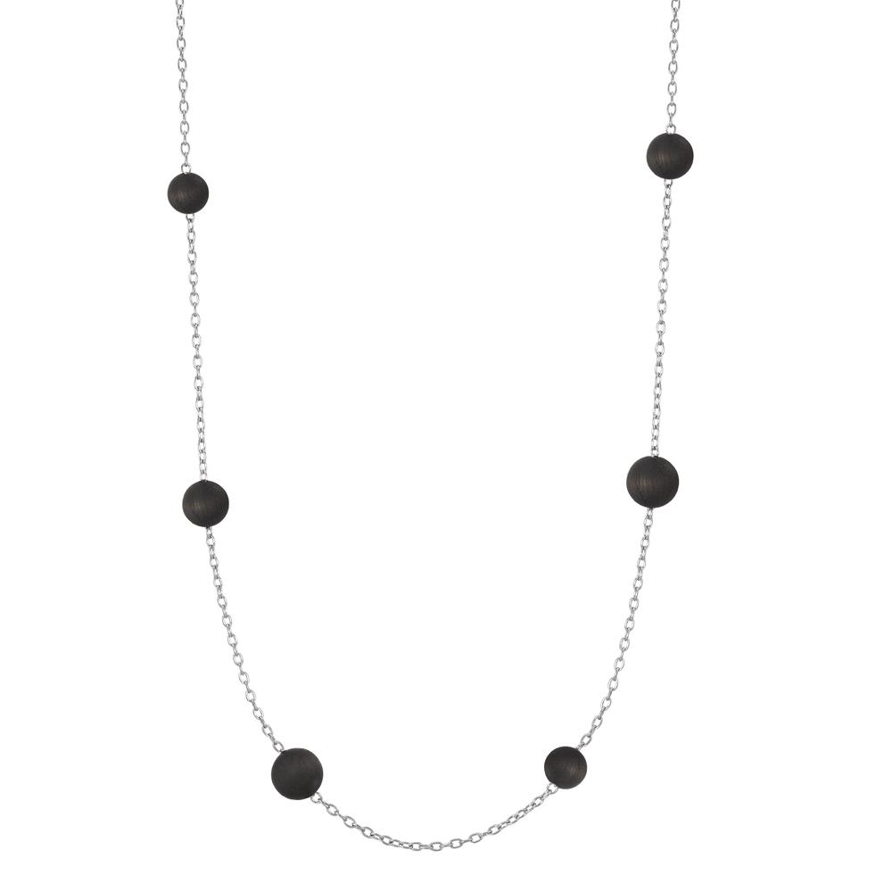 Collier Dezent, nobel, mit minimalistischem Touch: Diese TeNo Halskette aus Edelstahl mit Carbon punktet mit unterschiedlich grossen Carbonkugeln und passt mit ihrem modernen und minimalistischen Design zu zahlreichen Looks. Ergänzen kann man den schlichten Edel-Look mit den dazu passenden TeNo Design Carbon Ohrsteckern Globe. 