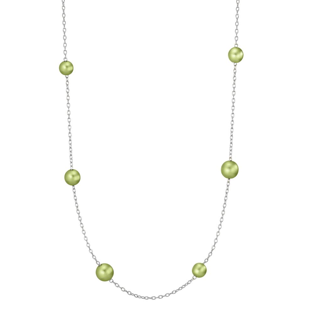 Collier Zum Vernaschen! Diese TeNo Candy Halskette aus Edelstahl punktet mit frischen Kugeln in Apfelgrün. Schlicht, schnörkellos und gerade deshalb so grossartig. Ideal dazu passend sind die kugelrunden Carbonohrstecker Globe von TeNo Design, die es in verschiedenen Durchmesser gibt. 