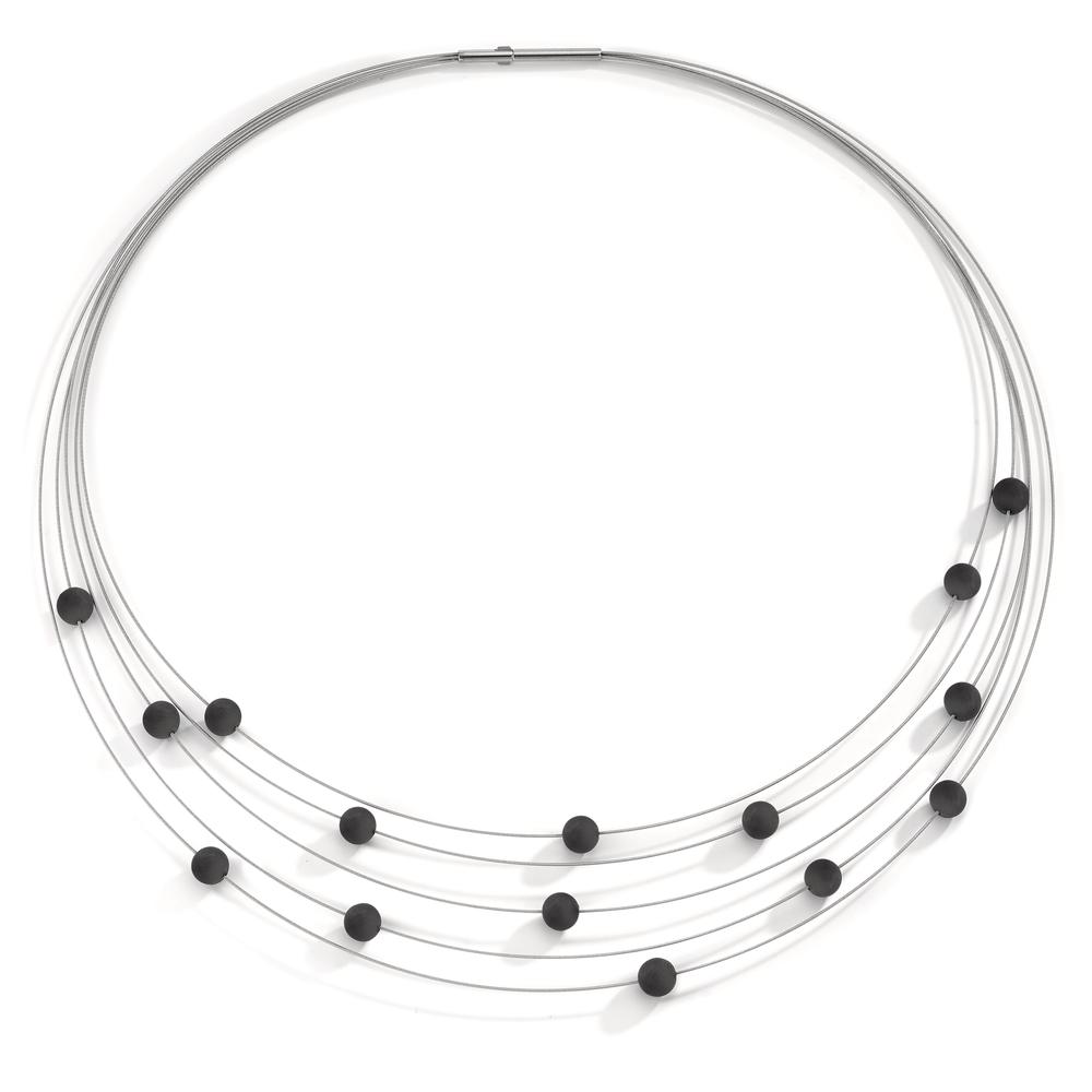 Collier Elegantes Damen-Collier aus hochwertigem Edelstahl mit stilvollen Carbon-Elementen. Das mehrreihige Design kombiniert Leichtigkeit mit modernem Chic und setzt Akzente im Alltags- sowie Abendlook. Zeitlos, robust und ideal für modebewusste Frauen. Pflegeleicht und hautfreundlich.