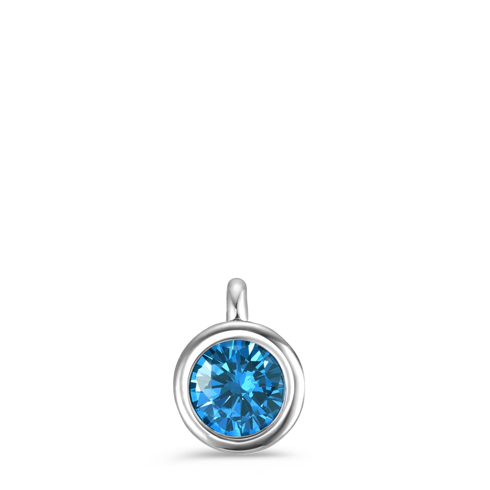 Anhänger Dieser elegante Damen-Anhänger aus hochwertigem Edelstahl besticht durch seinen funkelnden, blauen Zirkonia-Stein. Zeitloses Design und robuste Materialien machen ihn zum perfekten Accessoire für jeden Anlass. Ideal als Geschenk oder zur Aufwertung Ihres Schmucksortiments.