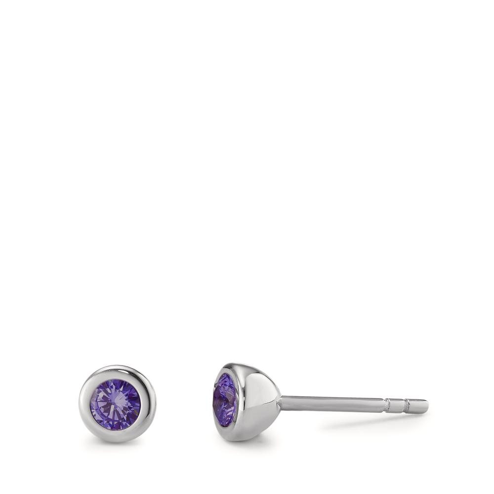 Ohrstecker Diese eleganten Damen Ohrstecker aus hochwertigem Edelstahl überzeugen mit funkelnden Zirkonia-Steinen in tiefem Violett. Zeitloses Design und langlebiges Material machen sie zum perfekten Accessoire für jeden Anlass und verleihen Ihrem Look eine edle Note.