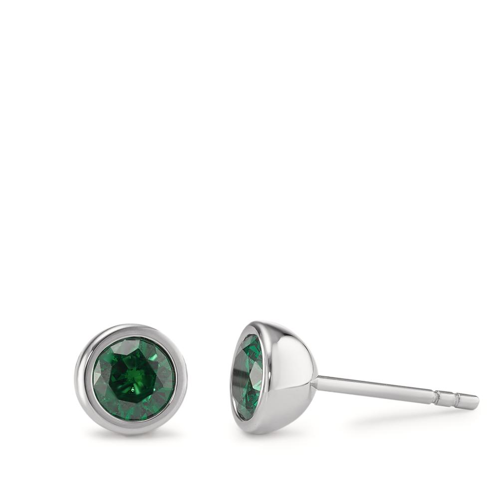 Ohrstecker Elegant, leuchtend, dekorativ: Tiefgrün wie im tropischen Regenwald leuchten diese Jungle-Green-Zirkonia Ohrstecker. Ganz gleich, wann und wie sie getragen werden, ihre Farbigkeit und hochwertige Verarbeitung sorgen für gute Laune. Kombiniert mit anderen Joy Schmuckstücken ergibt sich ein stimmiges Bild voller Farbkraft. Kreativ sein, Individualität ausleben, den ganz persönlichen Stil verwirklichen  all dies ist möglich mit Joy von TeNo. 