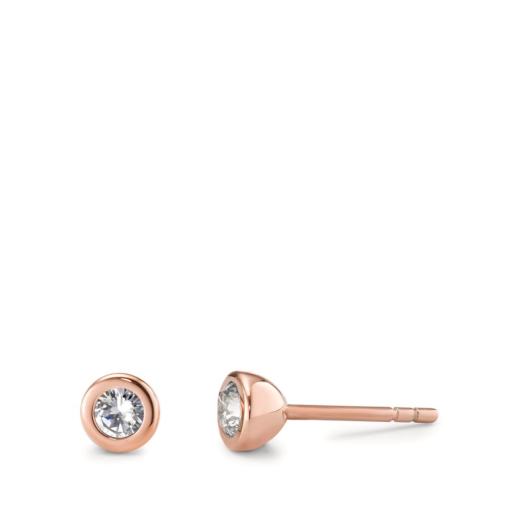 Ohrstecker Dezent, nobel, mit minimalistischem Touch: Die zierlichen Zirkonia und das puristische Design unterstreichen die Eleganz dieser Roségold-Ohrstecker aus Edelstahl. Damit man für jeden Look & Style gut gerüstet ist, sind sie in verschiedenen Grössen und Farbnuancen erhältlich. Dank ihrer zurückhaltenden Größe sind diese Joy-Ohrstecker zum Kombinieren mit anderen TeNo Ohrringen und Ohrsteckern perfekt geeignet. 