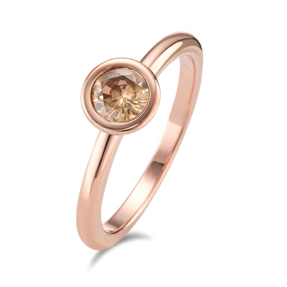 Fingerring Eleganter Damenring aus hochwertigem Edelstahl in Roségoldoptik. Der funkelnde Zirkonia-Stein verleiht dem Ring einen strahlenden Look und macht ihn zum perfekten Accessoire für jeden Anlass. Modern, langlebig und stilvoll – ein Schmuckstück, das begeistert.