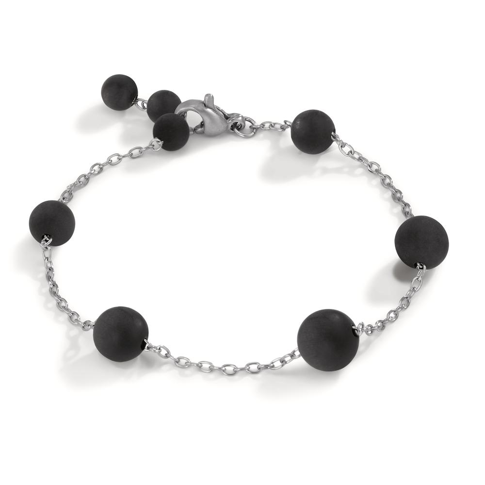 Armband Die filigrane Edelstahlarmkette Candy von TeNo Design mit Kugeln aus nachtschwarzem Carbon lässt sich hervorragend mit anderen dazu erhältlichen Schmuckstücken der Serie zu neuen Styles kombinieren. Im Look & Style zur Armkette passend gibt es Halsketten in unterschiedlichen längen sowie Ohrhänger wie auch schlichte Kugelohrstecker in verschiedenen Grössen. 