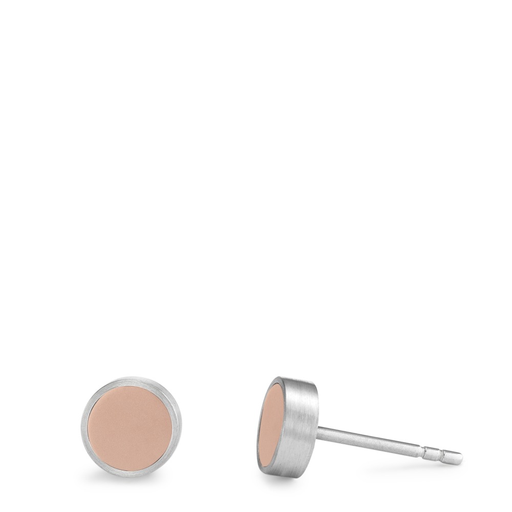 Ohrstecker Puristisch, zeitlos und stilvoll: Bei diesen Pura Ohrsteckern gibt elegantes Roségold den Ton an. Zweifarbig im bicolor Style sind sie stilvolle Eyecatcher. Dank ihres zeitlosen und kreisrunden Designs entfalten sie ihre volle Wirkung auch ganz ohne Funkeln und Glitzern. Pura Ohrstecker von TeNo Design sind in 3 Grössen in jeweils 3 Farbtönen Edelstahl-Silber, Bicolor-Gold und Bicolor-Rosé erhältlich. 