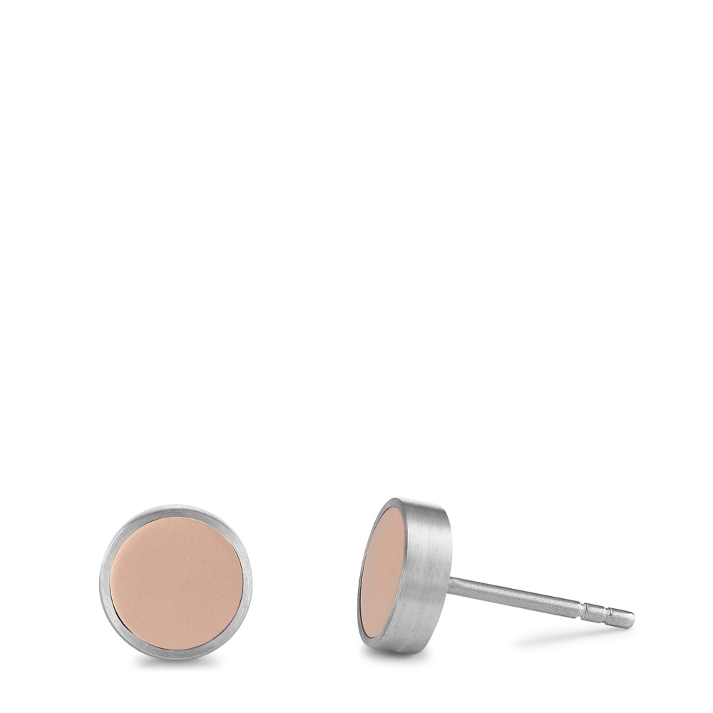 Ohrstecker Puristisch, zeitlos und stilvoll: Bei diesen Pura Ohrsteckern gibt elegantes Roségold den Ton an. Zweifarbig im bicolor Style sind sie stilvolle Eyecatcher. Dank ihres zeitlosen und kreisrunden Designs entfalten sie ihre volle Wirkung auch ganz ohne Funkeln und Glitzern. Pura Ohrstecker von TeNo Design sind in 3 Grössen in jeweils 3 Farbtönen Edelstahl-Silber, Bicolor-Gold und Bicolor-Rosé erhältlich. 