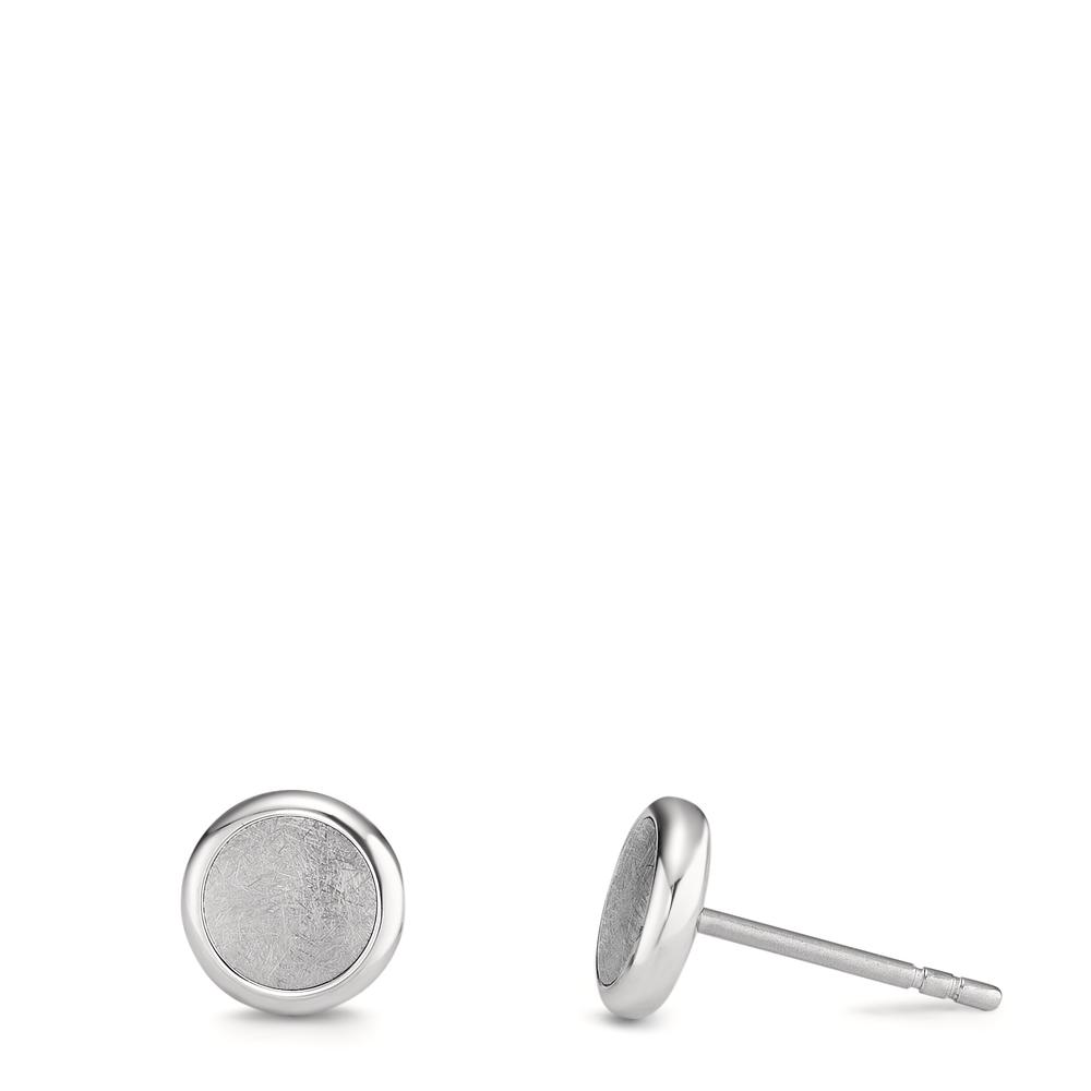 Ohrstecker Diese Damen-Ohrstecker aus hochwertigem Edelstahl verbinden minimalistisches Design mit zeitloser Eleganz. Das matte Zentrum wird von einem polierten Rahmen umgeben, was sie vielseitig und perfekt für jeden Anlass macht. Allergikerfreundlich, langlebig und angenehm zu tragen.