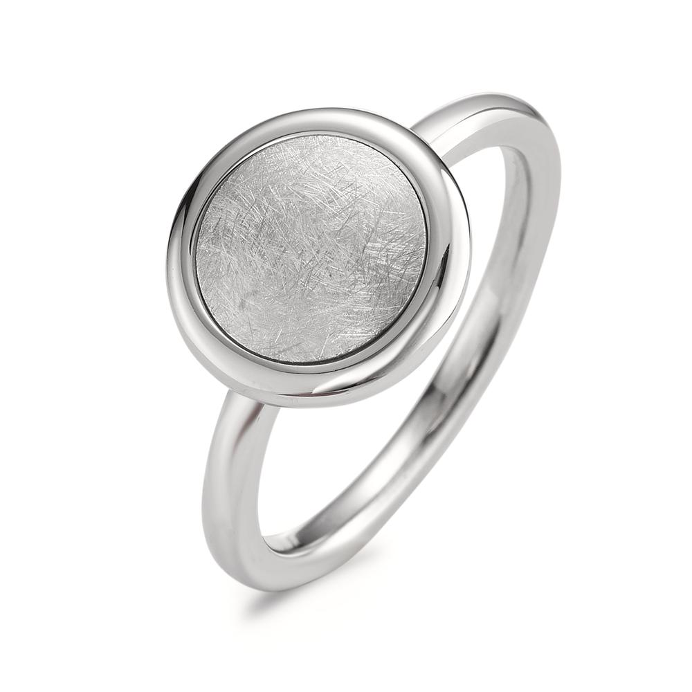 Fingerring Sophisticated - ein Ring mit Charakter: Dieser Edelstahl Ring Elyna von TeNo besticht durch sein klares Design in zeitloser Formensprache. Auffallend klassisch und dabei aufregend anders kommt er in glänzendem sowie eismattierten Finish ganz ohne Glitzern und Funkeln aus. Im gleichen Design sind Ohrstecker, Ohrhänger und Halsketten sowie ein weiterer Designring mit kleinerem Top erhältlich. 