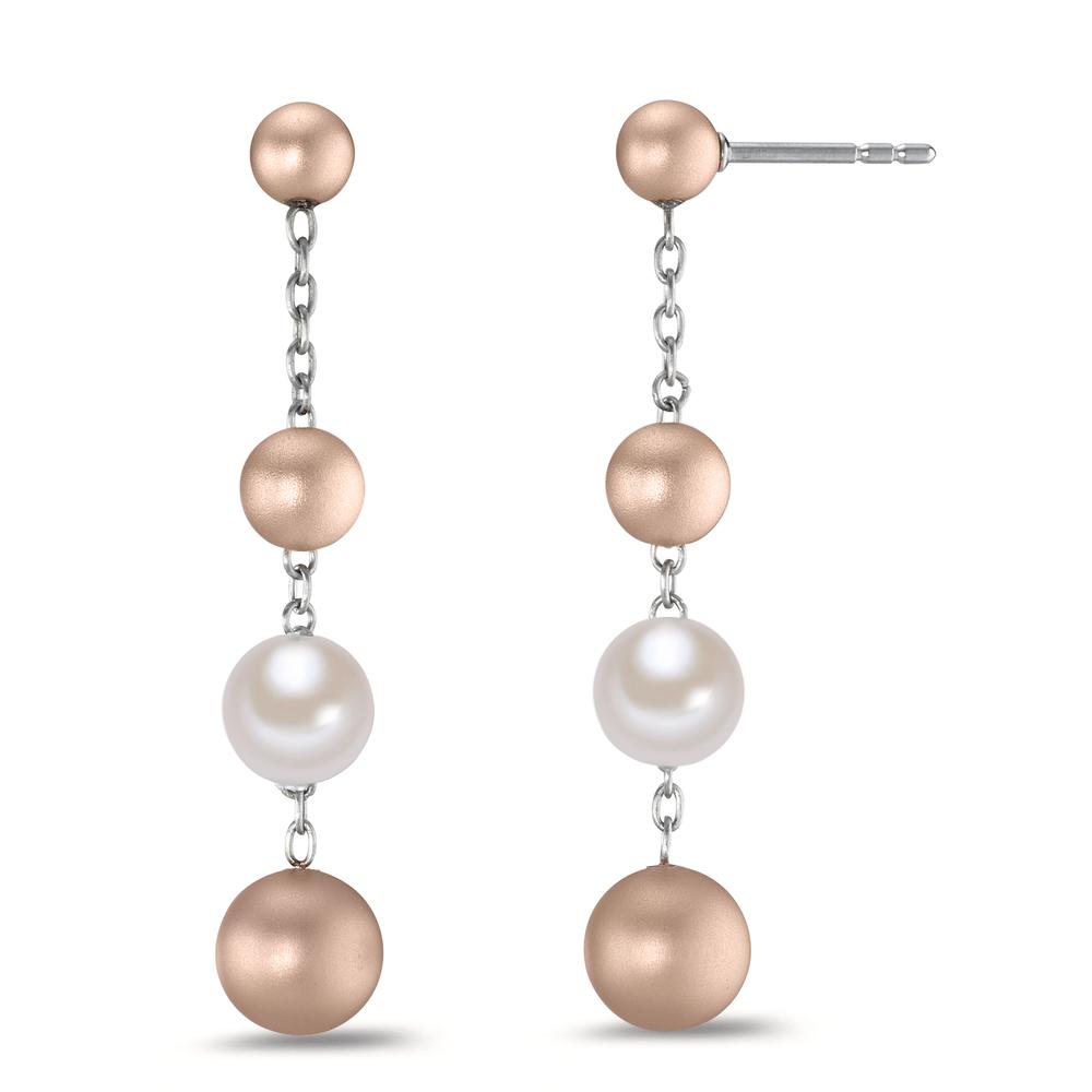 Ohrhänger Stylish und individuell: Die Ohrhänger Arya mit ihrem lässig-eleganten Chic sind echte Eyecatcher. Im Alltag oder im Business getragen werden sie mit ihrem Materialmix aus zartroséfarbenen Aluminium-Pearls und weissen Muschelperlen immer wieder zu einem ganz besonderen Highlight. 