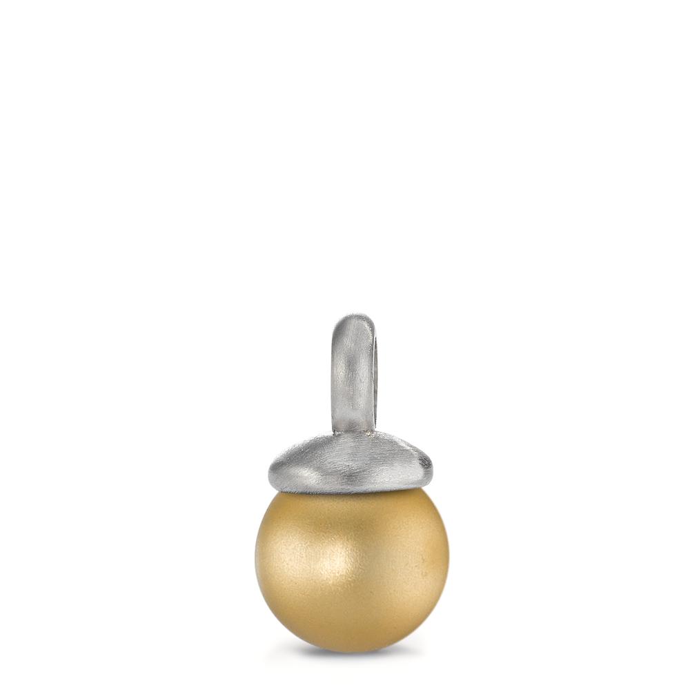 Anhänger Farbwechsel gefällig? Dieser kleine kugelförmige Charm-Anhänger Globe im Unisex Design eignet sich perfekt, um jeder Kette einen dezenten, aber besonderen Touch zu verleihen. Aus Edelstahl mit eloxiertem Aluminium in elegantem Light Gold. 