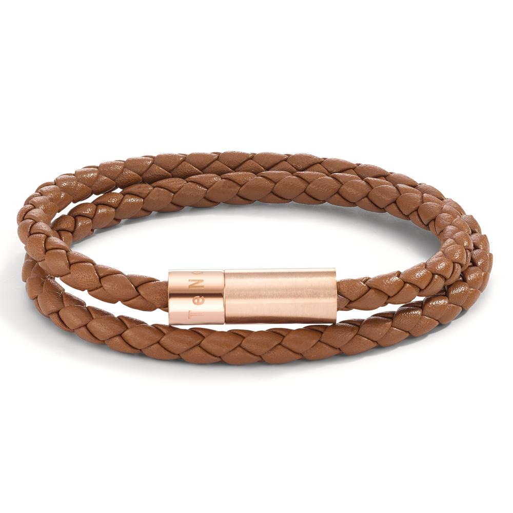 Armband Dieses Damen Armband vereint elegantes geflochtenes Leder mit einem hochwertigen Edelstahlverschluss in Roségold. Es besticht durch sein modernes Design und sorgt für einen stilvollen Look bei jedem Anlass. Leicht und angenehm zu tragen – ein echtes Lieblingsstück!