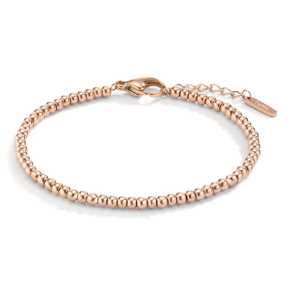 Armband Elegantes Damenarmband aus hochwertigem Edelstahl in edlem Roségold. Die fein gearbeiteten Kugeln verleihen dem Schmuckstück eine zeitlose und feminine Note. Verstellbare Länge für perfekten Sitz am Handgelenk – ideal für jeden Anlass und als Geschenk.
