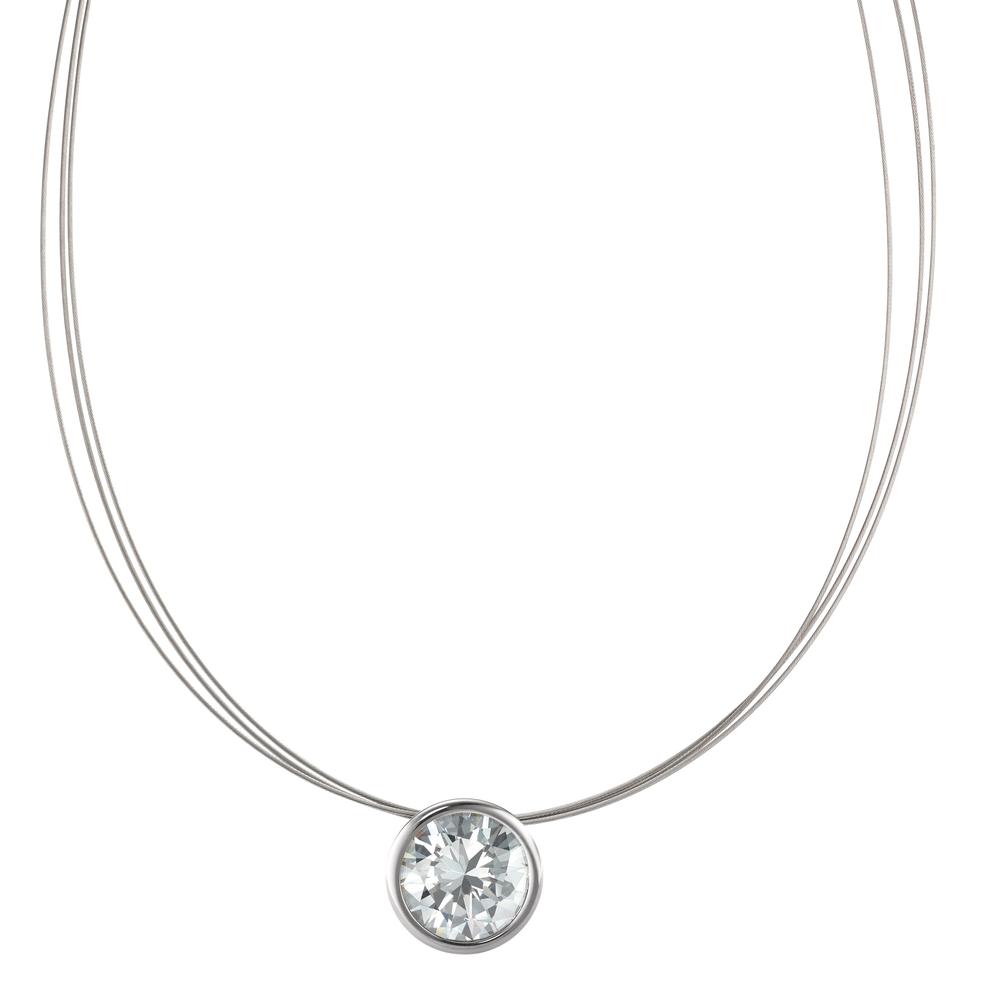 Collier Elegantes Damen-Collier aus hochwertigem Edelstahl mit funkelndem Zirkonia-Anhänger. Das moderne, zeitlose Design macht es zum perfekten Accessoire für jeden Anlass und verleiht jedem Outfit eine edle Note. Hypoallergen und langlebig für täglichen Schmuckgenuss. 593932,594781