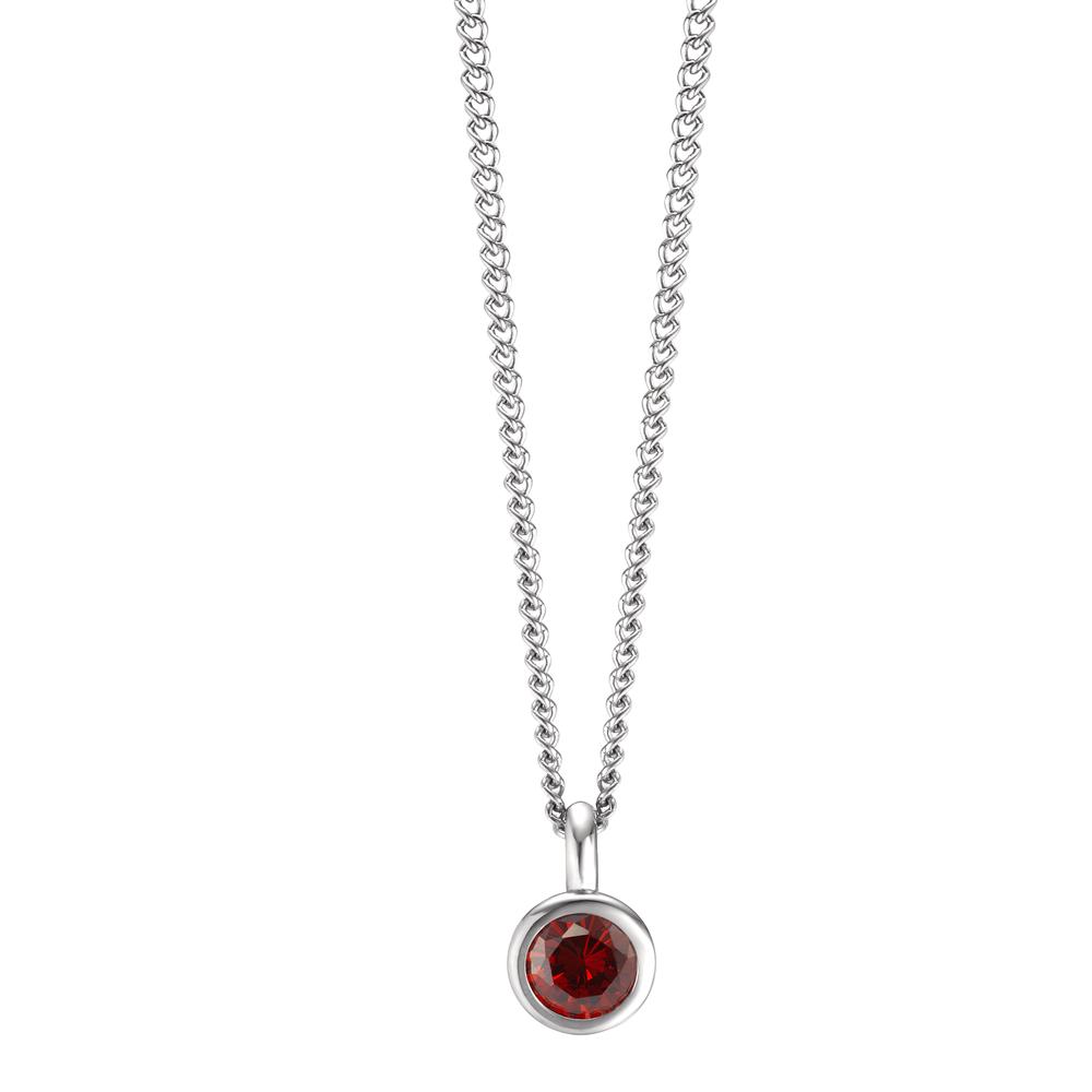 Halskette mit Anhänger Ob als Eyecatcher oder als tägliches Basic: Dieses Collier aus Edelstahl mit rot funkelndem Zirkonia im premium Diamond Schliff gibt Ihrem Outfit einen eleganten Farbkick. TeNo Joy Schmuckstücke überraschen mit herrlich farbigem Gute-Laune-Schmuck aus glänzendem Edelstahl in zeitlosem Design. Funkelnde Farbsteine, immer wieder neu kombiniert, sorgen im Handumdrehen für fröhliche Momente und neue Looks. 593975,595240