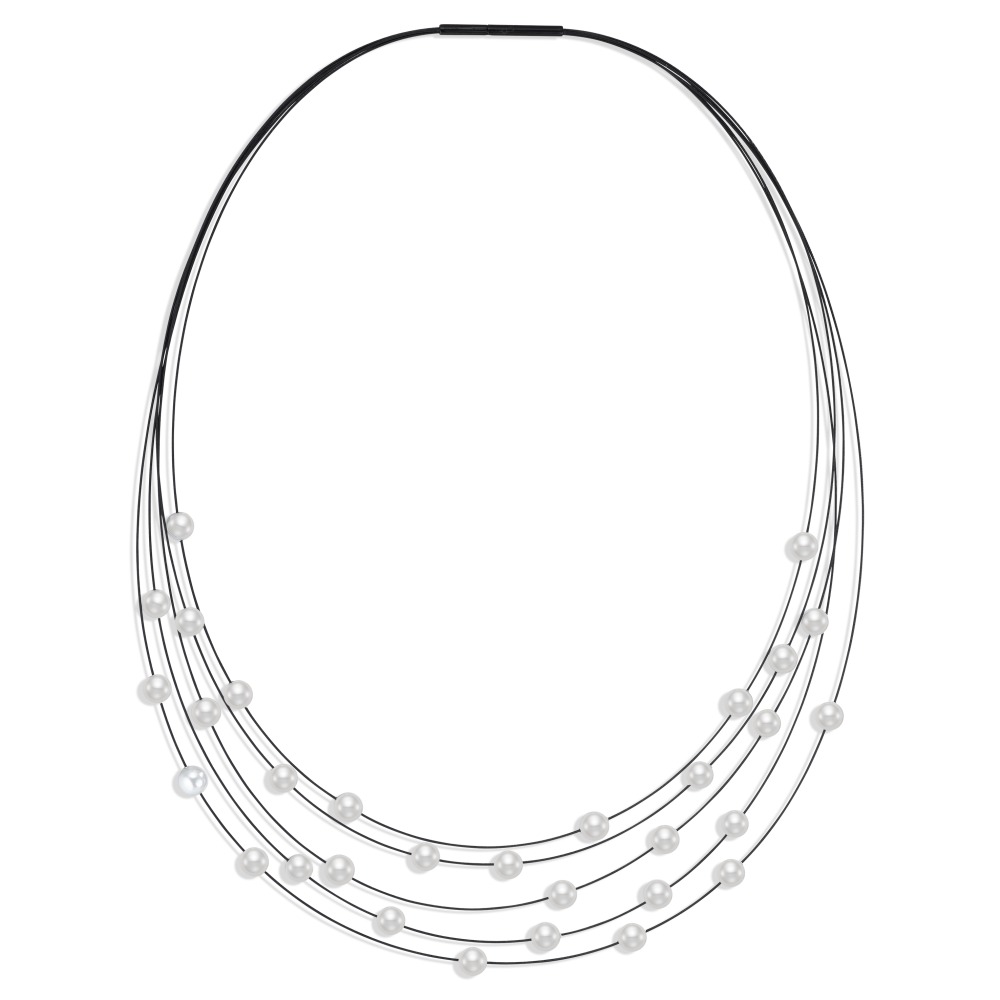 Collier Elegantes Damen-Collier aus hochwertigem Edelstahl mit zarten Muschelperlen. Mehrreihiges Design für einen modernen und edlen Look, perfekt für besondere Anlässe oder das tägliche Styling. Leicht, langlebig und zeitlos schön – ein echter Blickfang.