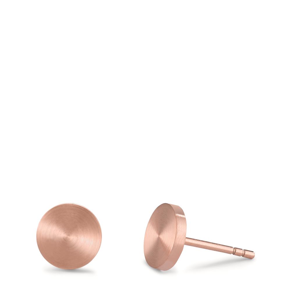 Ohrstecker Diese Damen Ohrstecker aus hochwertigem Edelstahl bestechen durch ihr schlichtes und elegantes Design. Die mattierte Oberfläche in Roségold verleiht jedem Outfit einen dezenten, modernen Akzent. Perfekt für jeden Anlass – langlebig und hautfreundlich.