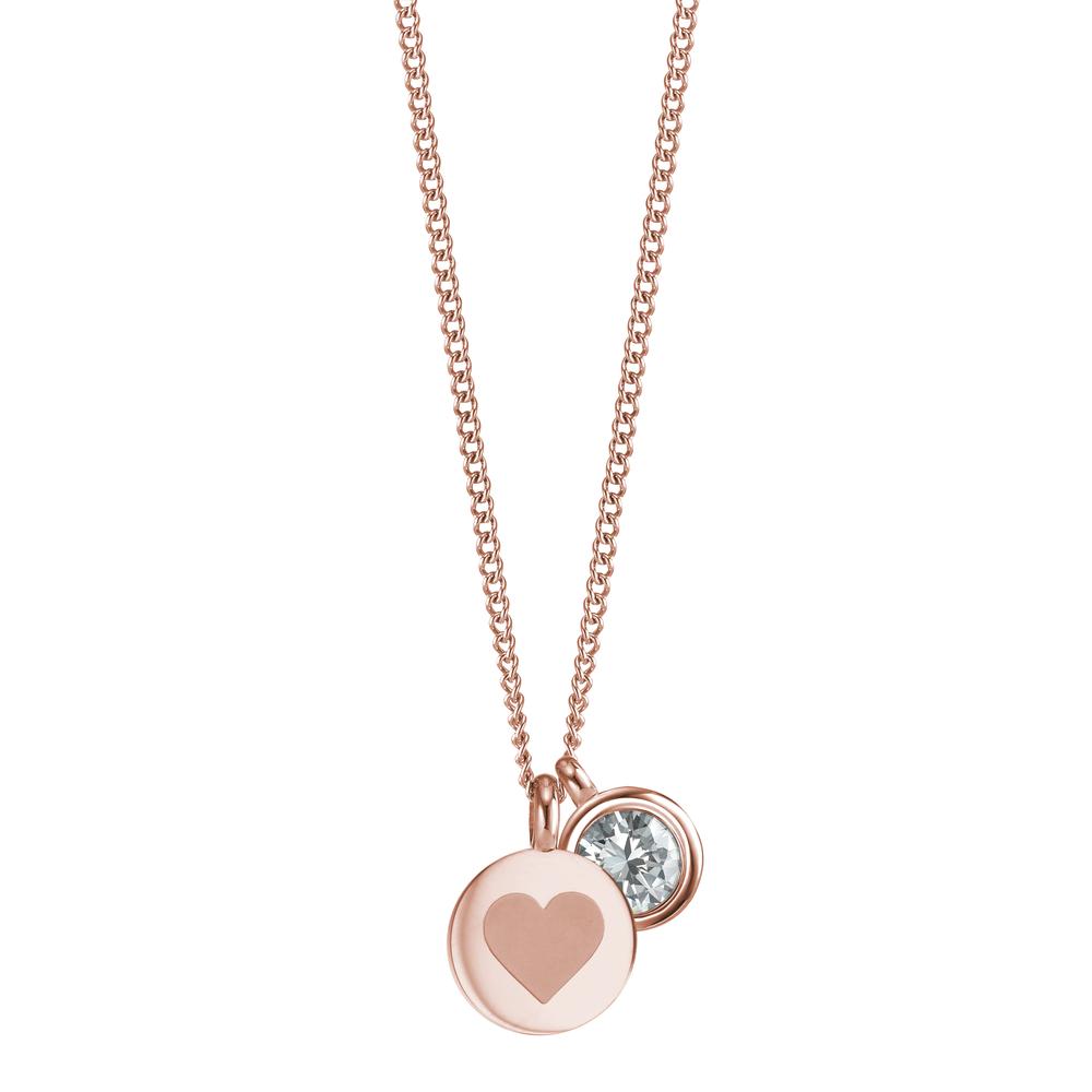 Collier Diese Joy Roségoldkette aus Edelstahl überzeugt mit klarer Schönheit und kann vielseitig kombiniert werden. Die beiden Charmanhänger können nach Lust und Laune ausgetauscht und mit anderen Charms aus der Joy Familie kombiniert werden. Ob klassischer Office-Look, Ketten-Layering, Ring-Stackings oder Earparty - JOY Schmuckstücke wirken durch schlichte Formen an Hand, Arm und Dekolleté gleichermaßen verführerisch. 595686,594020,595245