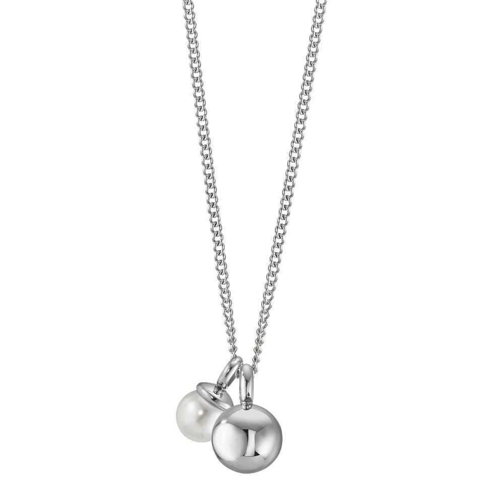 Collier Elegantes Damen-Collier aus hochwertigem Edelstahl mit zwei Anhängern: einer glänzenden Edelstahlkugel und einer zarten Muschelperle. Dieses zeitlose Schmuckstück verleiht jedem Outfit einen stilvollen und femininen Akzent – perfekt für jeden Anlass und Alltagslook. 595697,595288,595241