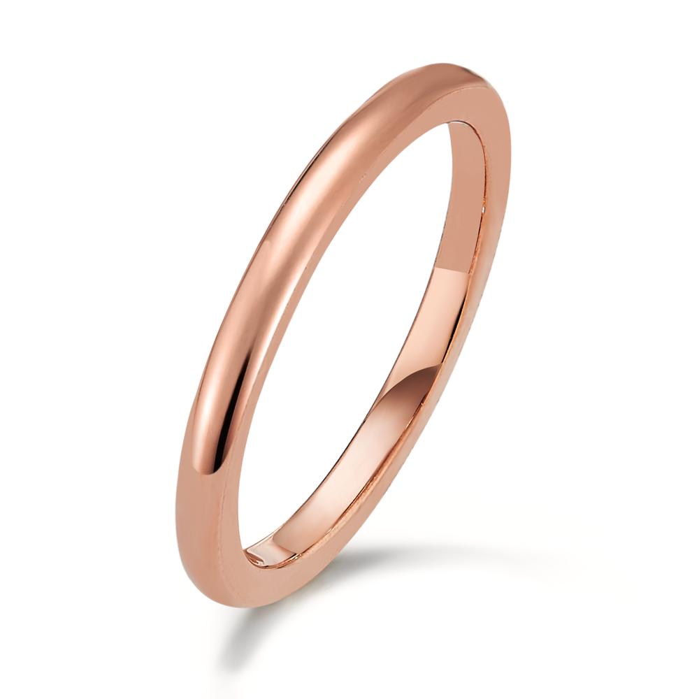 Beisteckring Der Pura Steckring Rosé aus glänzendem Edelstahl ist ein tolles Basis Schmuckstück und eignet sich perfekt zu allen Stackings im Mix and Match mit anderen Ringen. Die 2 mm breite und hohe Ringschiene ergänzt alle TeNo-GLOBE Kugelringe und ARYA Designringe mit weissen Perlen zu einem neuen und täglich abwechslungsreichen Look. 