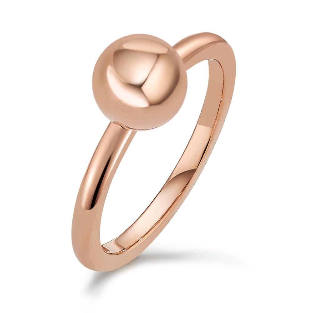 Fingerring Ob warmes Gold, edles Silber oder trendiges Rosé - die Kugelringe Globe aus glänzendem Edelstahl bieten vielfältige Kombinationsmöglichkeiten. Die 2 mm breite und hohe Ringschiene ergänzt alle TeNo-ARYA Ringe mit weissen Perlen ebenso gut wie die schlichten PURA Beisteckringe aus poliertem Edelstahl oder nachtschwarzem Carbon. 