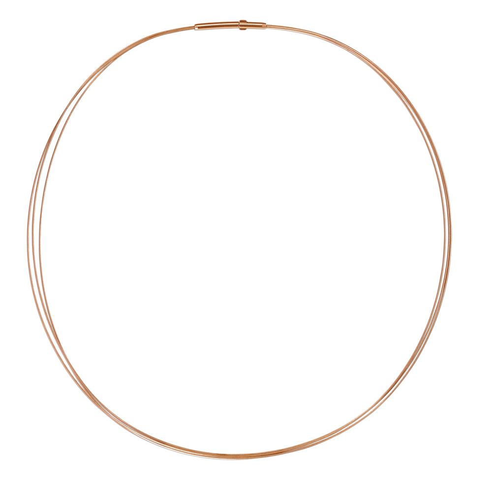 Collier Elegantes Damen-Collier aus hochwertigem Edelstahl in traumhaft warmem Roségoldton. Das filigrane, doppelte Drahtdesign verleiht Ihrem Outfit einen modernen und zugleich zeitlosen Look. Ideal für jeden Anlass – leicht, komfortabel und rostfrei. Ein Must-have Accessoire!