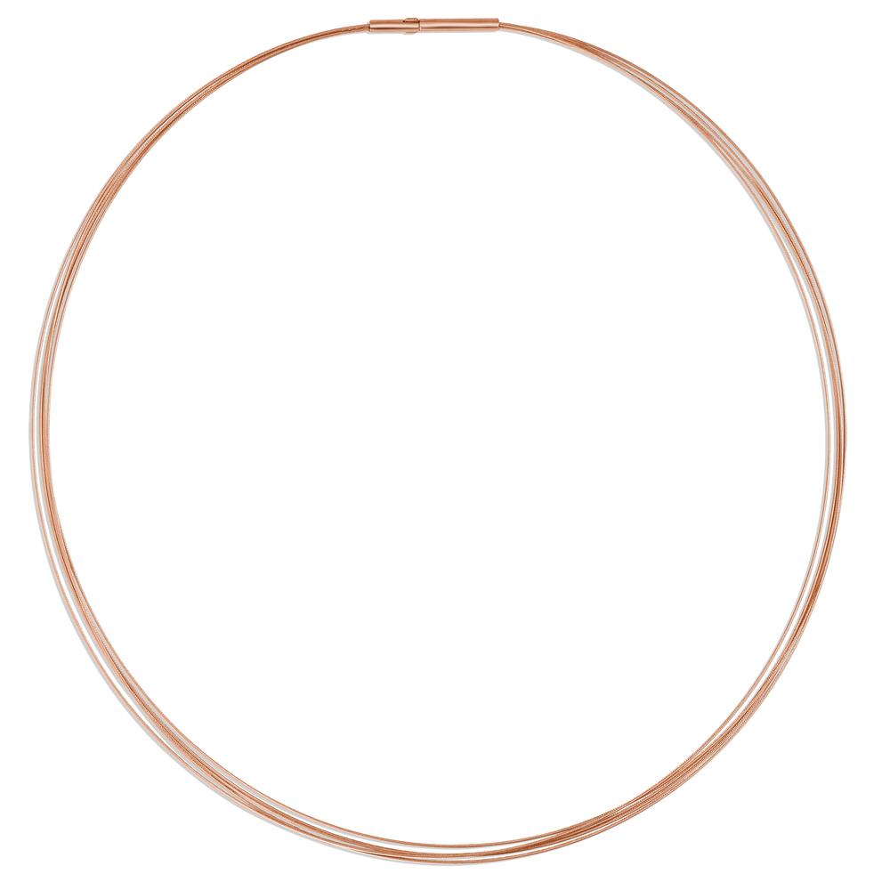 Collier Elegantes Damen-Collier aus hochwertigem Edelstahl in warmem Roségold-Ton. Das moderne, filigrane Design mit mehreren dünnen Strängen verleiht jedem Outfit einen stilvollen Akzent. Leicht, robust und allergiefrei – das perfekte Schmuckstück für jeden Anlass.