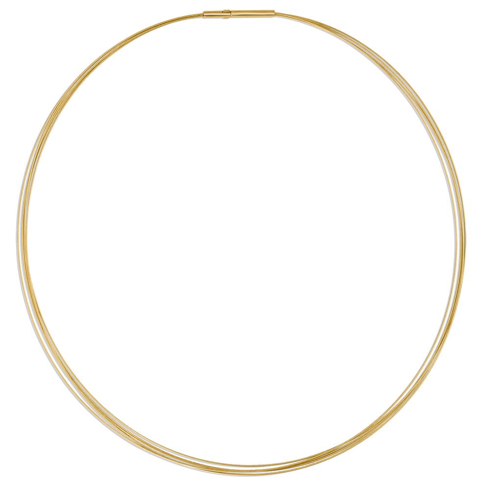 Collier Elegantes Damen-Collier aus hochwertigem Edelstahl mit goldfarbener Beschichtung. Das filigrane Design überzeugt durch schlichte Schönheit und zeitlose Eleganz, ideal für jeden Anlass. Langlebig, hautfreundlich und leicht kombinierbar – ein Schmuckstück für jeden Tag. 