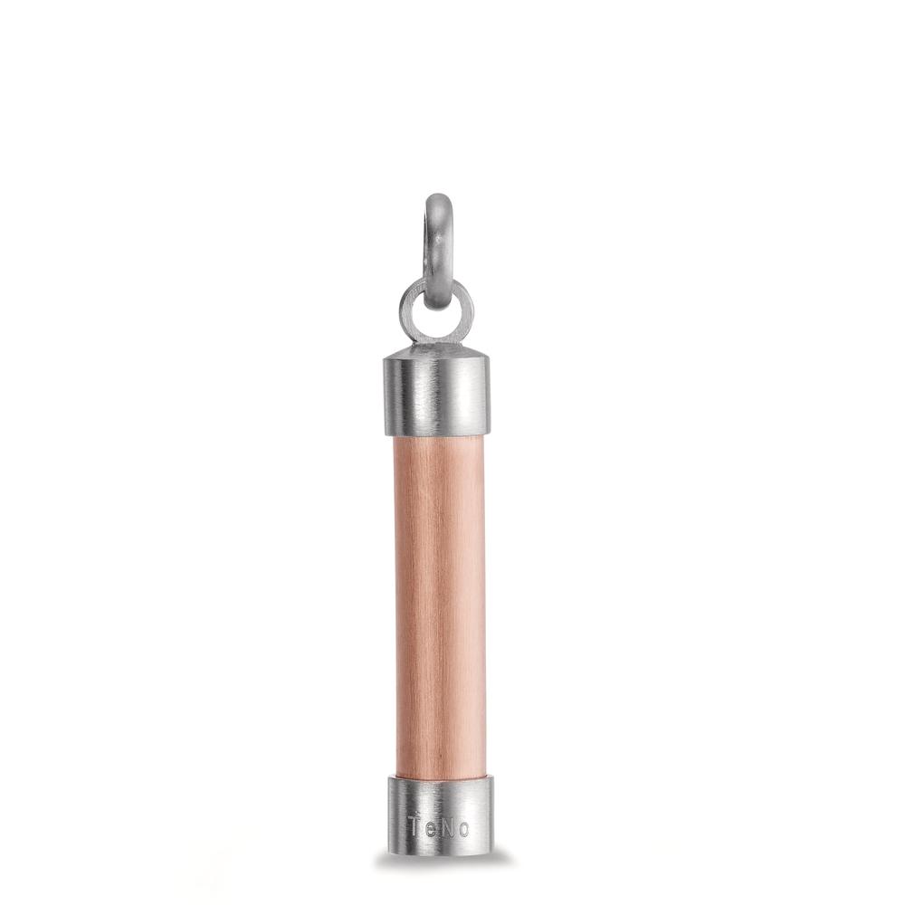 Anhänger Mit dem TeNo Pendulum Anhänger in Bicolor Rosé aus Edelstahl fällt es leicht, ein lässiges, aber stilvolles Statement zu setzen. Er kann sowohl an kurzen wie auch an längeren Ketten getragen werden und ist ideal kombinierbar mit weiteren Anhängern, Tags und Coins aus der TeNo-Signature-Kollektion. 