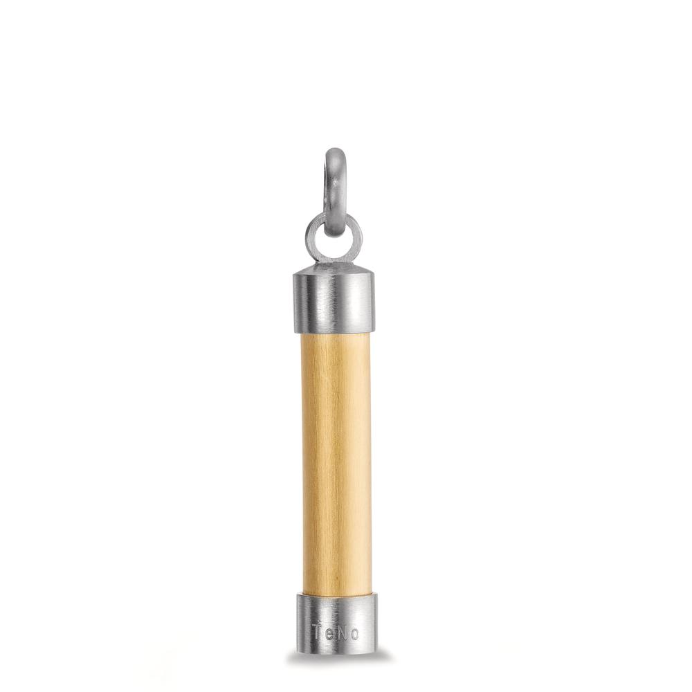 Anhänger Mit dem TeNo Pendulum Anhänger in Bicolor Gold aus Edelstahl fällt es leicht, ein lässiges, aber stilvolles Statement zu setzen. Er kann sowohl an kurzen wie auch an längeren Ketten getragen werden und ist ideal kombinierbar mit weiteren Anhängern, Tags und Coins aus der TeNo-Signature-Kollektion. 