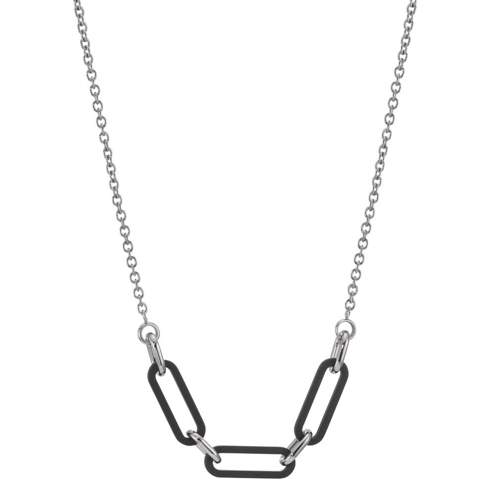 Collier Die luxuriöse TeNo Soho Silver Chain aus Edelstahl mit Carbon ist ein besonderes Must-have und Statement-Piece. Die filigrane Designerkette eignet sich perfekt, um individuelle Lagenlooks zu kreieren oder um ganz alleine für sich zu wirken. Das Design der TeNo-SOHO-Kollektion ist inspiriert vom gleichnamigen New Yorker Szene- und Künstlerviertel der 1960 er Jahre. Die damals so typische Architektur aus klassischen Säulen und arkadenförmig gestalteten Fensterrahmen verleiht der Soho Chain aus Carbon mit Edelstahl eine unvergleichliche Identität. 