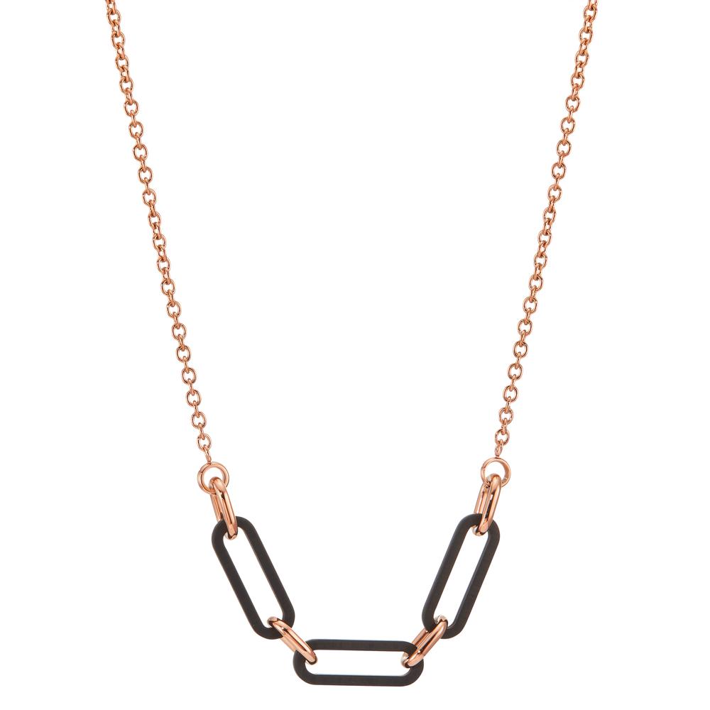 Collier Die luxuriöse TeNo Soho Roségold Chain aus Edelstahl mit Carbon ist ein besonderes Must-have und Statement-Piece. Die filigrane Designerkette eignet sich perfekt, um individuelle Lagenlooks zu kreieren oder um ganz alleine für sich zu wirken. Das Design der TeNo-SOHO-Kollektion ist inspiriert vom gleichnamigen New Yorker Szene- und Künstlerviertel der 1960 er Jahre. Die damals so typische Architektur aus klassischen Säulen und arkadenförmig gestalteten Fensterrahmen verleiht der Soho Chain aus Carbon mit Edelstahl eine unvergleichliche Identität. 