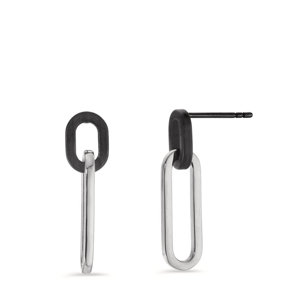 Ohrhänger Moderne Damen Ohrhänger aus hochwertigem Edelstahl. Das elegante Design kombiniert schwarze und silberne Elemente zu einem stilvollen Look, der vielseitig kombinierbar ist. Leicht und langlebig – perfekt für jeden Anlass und täglichen Komfort. Ein Must-have Accessoire!